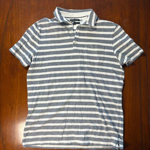 Banana Republic Striped Polo Size Large - Picture 1 of 6